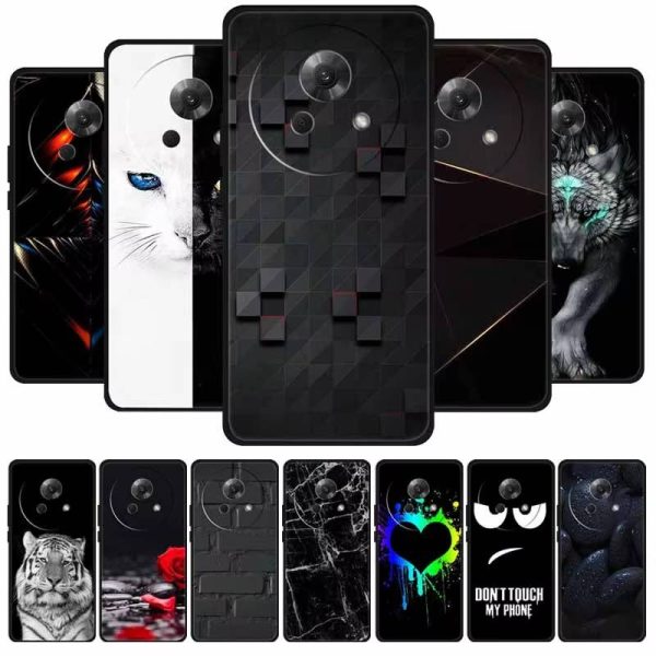 6.78" For Meizu Lucky 08 5G Phone Case Fashion Black Silicone Soft Back Cover Anti-Scratch For Meizu Lucky 08 Coque Back Shell.