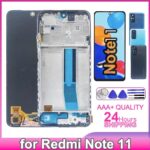 Multi-material LCD for Redmi Note 11 4G Display Touch Screen Digitizer Replacement for Redmi Note 11 4G LCD with Frame