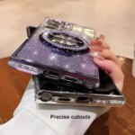 Luxurious diamond-studded glitter magnetic stand phone case for Samsung Galaxy S26 S25 S24 S23 FE S22 Ultra Plus Specially desig (New)