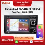 Android Car Radio Carplay For Audi A4 8E 8H B6 B7 S4 RS4 Multimedia Video Player Auto Car Linux Screen Autoradio Navigation 2din (New)