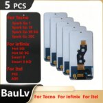 5 Pieces / Lot For Tecno Spark Go 1 LCD Screen 1S 30C 30 5G POP 9 5G Display For infinix Hot 50i 50 Smart 9 HD For Itel P65 A80 (New)