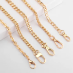 40/60/90/120cm Handbag Metal Chains DIY Purse Chain With Buckles Shoulder Bags Straps Handbag Handles Bag Parts Gold Chain (New)