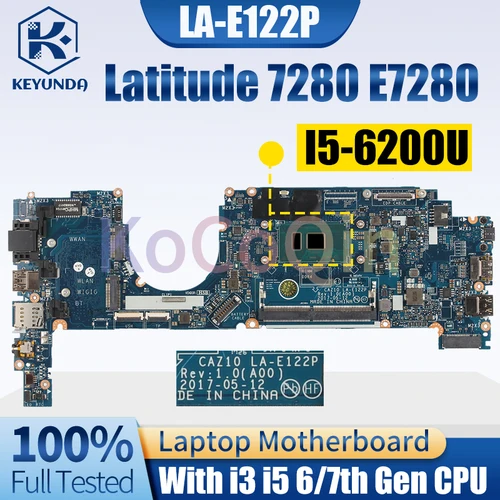 Sa3d2fab2739a40a896c78b02f2f76dd2F_500x500.webp Dell Latitude 7280 E7280 Notebook Mainboard LA-E122P 09PJNK 0W87R5 0ND3N0 0GDK56 - Image 1