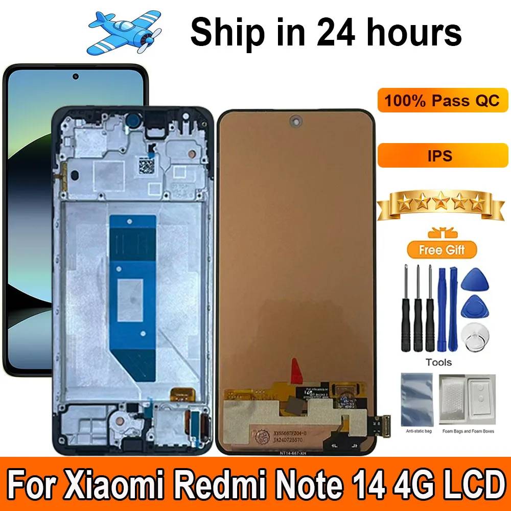AMOLED For Xiaomi Redmi Note 14 4G LCD Display