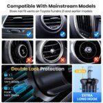 TOPK Universal Car Phone Holder, Hands Free Air Vent Mount for Car, Cell Phone Stand Compatible with iPhone & Android Smartphone (New)