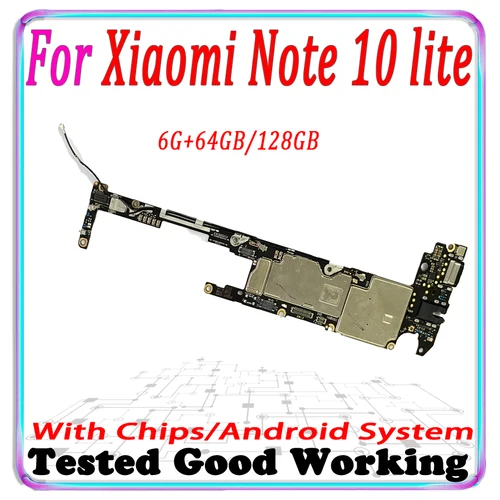 Sa6561838af134b89af56d5b70d217b8bB_500x500.webp 128GB Xiaomi Mi Note 10 Lite Note10 Lite Motherboard 128GB Full - Image 1