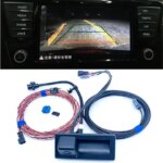 For Skoda Octavia MK3 III Superb 3V B8 Rear View Trunk handle Camera with Highline Guidance Line Wiring harness 3V0 827 566 N (New)