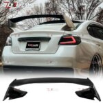 For Subaru Impreza WRX STI Sedan Rear Spoiler ABS Material Three-Stage Trunk Lid Decorative Cover Aerodynamic Kit Wing 2007-2019 (New)