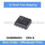(5 10 pieces) EMB09N03V B09N03 50A 30V DFN 8 small volume 3x3 field effect MOS transistor 100% quality IC in Stock Wholesale Bangladesh (New)