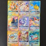 9Pcs/Pokemon Tag Team GX Alt Art Full Art Holo/Flash Cards Proxy TCG Complete Cute & Legend Duo Trio Partner Set Collection Card (New)