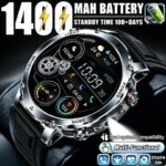 2026 GPS Men Smart Watch 1400 mAh 1.7 Inch Screen Bluetooth Call Voice Assistant Watch Sport Fitness IP68 Waterproof Smartwatch (New)