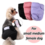 Reusable Female Dog Diapers Small Medium Dogs Waterproof Puppy Physiological Pants Adjustable Pet Menstruation Underwear Pug (New)