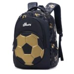 New 3D Cute Orthopedic School Bag For Boys Cartoon Football Backpack Kids Children High Capacity Waterproof 1-3 Grade Schoolbag (New)
