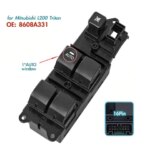 8608A331 8608A503 For Mitsubishi Mirage Attrage 2012-2024 LHD Front Left Driver Side Electric Power Window Switch Control Button (New)