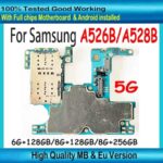 5G Full Working For Samsung Galaxy A52 A526B Motherboard SM-A526B 256gb Mainboard 100% Logic Board With Android System