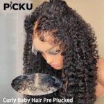 34in 250% Curly Baby Hair Wig 13x6 HD Lace Front Human Hair Wigs Kinky Curly Pre plucked 4x4 HD Closure Wig For Women Water Wave (New)