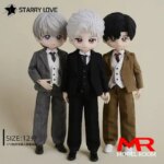 1/12 Scale Male Gentleman Suit Business Old Money Style Clothes Model Fit 14cm Asi 3.0 BJD Doll Action Figure Body (New)