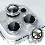 Camera Lens Protector iPhone 11 12 13 Pro Max Mini 14 15 Pro Max Diamond Metal Protective Glass iPhone 14 15 Plus Lens Bangladesh (New)