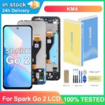 6.67''LCD For Tecno Spark Go 2 KM4 LCD Display Touch Screen Digitizer Assembly For Spark GO 2 Screen Replacement Parts