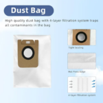 Dreame Bot D10 Plus RLS3D Robot Vacuum Cleaner Hepa Filter Mop Main Side Brush Dust Bag Replacement Parts Accessories (New)