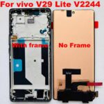 6.78' Original AMOLED For vivo V29 Lite 5G V2244 LCD Display Screen For VIVO V29lite LCD Touch Screen Digitizer Assembly W Frame
