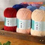100g Milk Cotton Knitting Yarn Soft Baby Yarn For Crochet Sweater Slipper Bag Hat Scarf DIY Idea Handmade Craft Hand Yarn Thread (New)