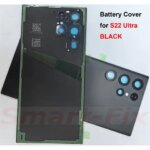 (O-E-M) Back Battery Cover Glass Case for SAM-S22 Ultra 5G Rear Housing Cover Case Replacement With Camera Lens for SM-22Ultra (New)