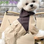 Autumn Winter Waterproof Dog Clothes Outdoor Windproof Dog Raincoat Warm Pet Clothes for Small Medium Dogs Comfy Puppy Clothes (New)