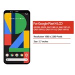 TFT Screen Google Pixel 4 LCD Display Touch Screen Digitizer Google Pixel4 G020M G020I LCD Replacement (New)