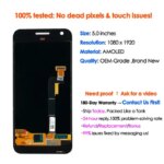 OEM Amoled For Google Pixel 1 Screen Replacement Display LCD Touch Digitizer Assembly For Nexus S1 Repair Parts Wholesale Kit (New)