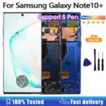 Perfect Fit for Samsung Galaxy Note 10 Plus/5G Designed specifically for SM-N975F, SM-N975U, SM-N976F, SM-N976U models, this display ensures seamless compatibility with both 4G and 5G versions of the Note 10 Plus. Super AMOLED Display with High Clarity Features a vibrant 6.8-inch Super AMOLED screen with deep blacks and sharp visuals, delivering an immersive viewing experience for all your media and apps. Full Touch & S Pen Support The capacitive touch screen works perfectly with the S Pen, enabling smooth writing, drawing, and navigation without any lag or sensitivity issues. Integrated Fingerprint Sensor Functionality Fully supports the fingerprint sensor for secure and fast unlocking, ensuring your device remains both convenient and protected.