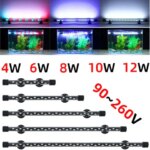 1PC 220V EU Plug Waterproof Aquarium Light LED Fish Tank Clip Underwater Decor Lighting Submersible Lamp Plant Grow Lamp (New)