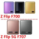 For Samsung Galaxy Z Flip 5G F700 F707 Phone New Housing Chip SIM Card Tray Slot Holder Pocket Parts Black Gold (New)