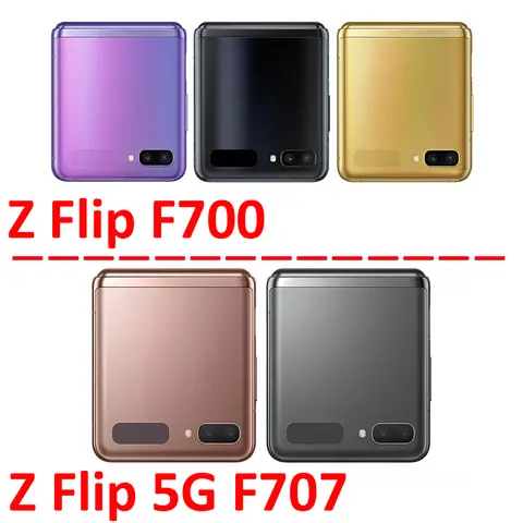 Se242551d55d54dc38a85b79ae10f5a59B_480x480q75 For Samsung Galaxy Z Flip 5G F700 F707 Phone New Housing Chip SIM Card Tray Slot Holder Pocket Parts Black Gold (New) - Image 1