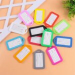 2/10Pcs Waterproof Travel Luggage Tag Keychain Multifunctional Boarding Label Outdoor Travel Identification Supplies (New)