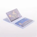 Semi Transparent Card Holder Inside Bag PVC Waterproof Folded ID Credit Bank Name Business Card Pockets Inner Pages Office Suppl (New)