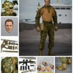In Stock 1/6 EASY&SIMPLE ES 26043A US. Soldier Doll Head Dress Suit WeaponS Shoe Belt Bag Accessories For 12" Action Figure DIY (New)