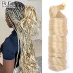 French Curls Braiding Hair 24Inch Synthetic Hair Loose Wave Braiding Hair Extensions For Women Pre Stretched French Curl Crochet (New)