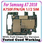Motherboard Samsung A7 2018 A750F A750FN/DS A750GN/DS 1/ 2 Sim Unlocked