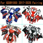 Suitable for Suzuki Gsx-R1000 K17 L7 L8 L9 2017-2025 Motorcycle Fairing Gsxr1000 2017 2018 2019 2020 2021 2022 2023 2024 2025 Full Body Shell Panel Body Kit Abs Injection Molded Protective Plate Custom Fairing (New)