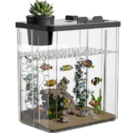 Fish tank small living room new landscaping ecological tank ultra transparent anti drop filter acrylic desktop turtle tank (New)