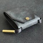 Fashion Solid Color Cash Wrap Wallet With Clasp Multifunction Money Holder Leather Lightweight Pocket Wallet Business Trip (New)