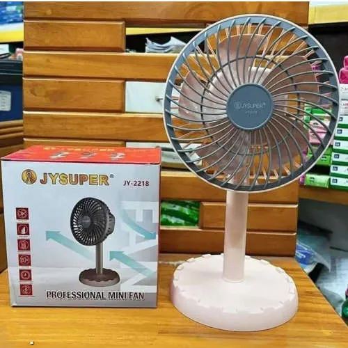 JY SUPER 2218 Lithium rechargeable mini table fan JY-2218