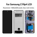 Tested Z Flip4 5G SM F721B F721N F721U F7210 Samsung Z Flip 4 LCD Display Touch Screen Digitizer Assembly Replacement Bangladesh (New)