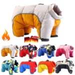 Winter Dog Clothes Super Warm Reflective Thick Cotton Waterproof Jacket Small Dog French Bulldog Puppy Pet Jackets Snowsuit (New)