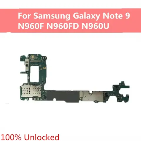 Sf788d9b8230c443a9e0e4003fde69941U_480x480q75 For Samsung Galaxy Note 9 N960F N960FD N960U Motherboard Unlocked Main Logic Boards 128GB 512GB Android Full Chip Plate (New) - Image 1