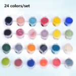 24 Colors/set Ceramic Painting Pigment Underglaze Color Jingdezhen Ceramic Painting Pigment Medium Temperature Baking Color (New)
