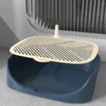 Plastic Dog Potty Tray With Pillar Mesh Grid Panel Puppy Urinary Trainer Portable Prevents Splash Pet Training Toliet Cat (New)