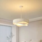 New Modern Fabric Restaurant Lighting Pendant Lamp Reamy Style Fabric Study French Living Room Modern Minimalist Bedroom (New)