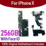 For iPhone X Motherboard With Face ID Logic board 100% Unlocked